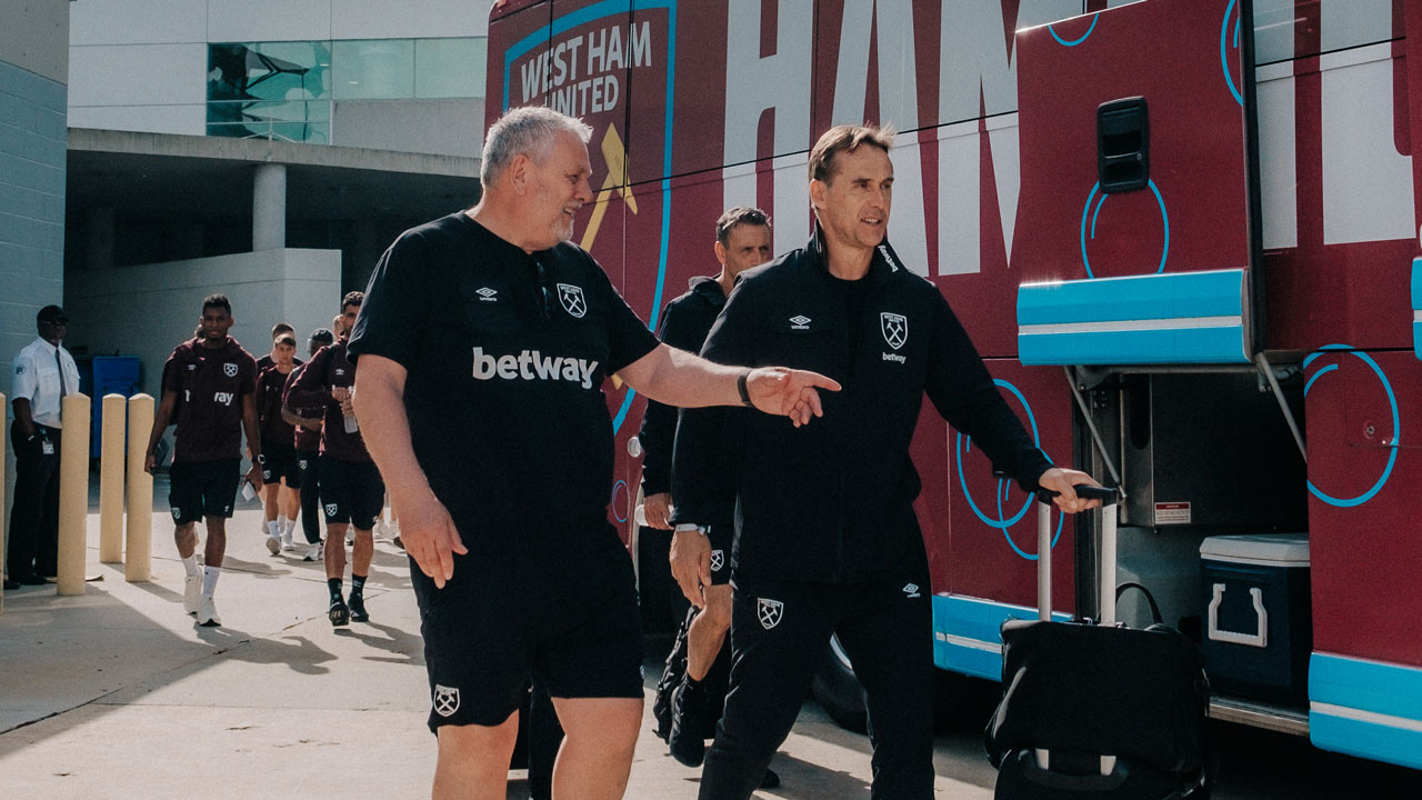 Julen Lopetegui arrives in Tampa