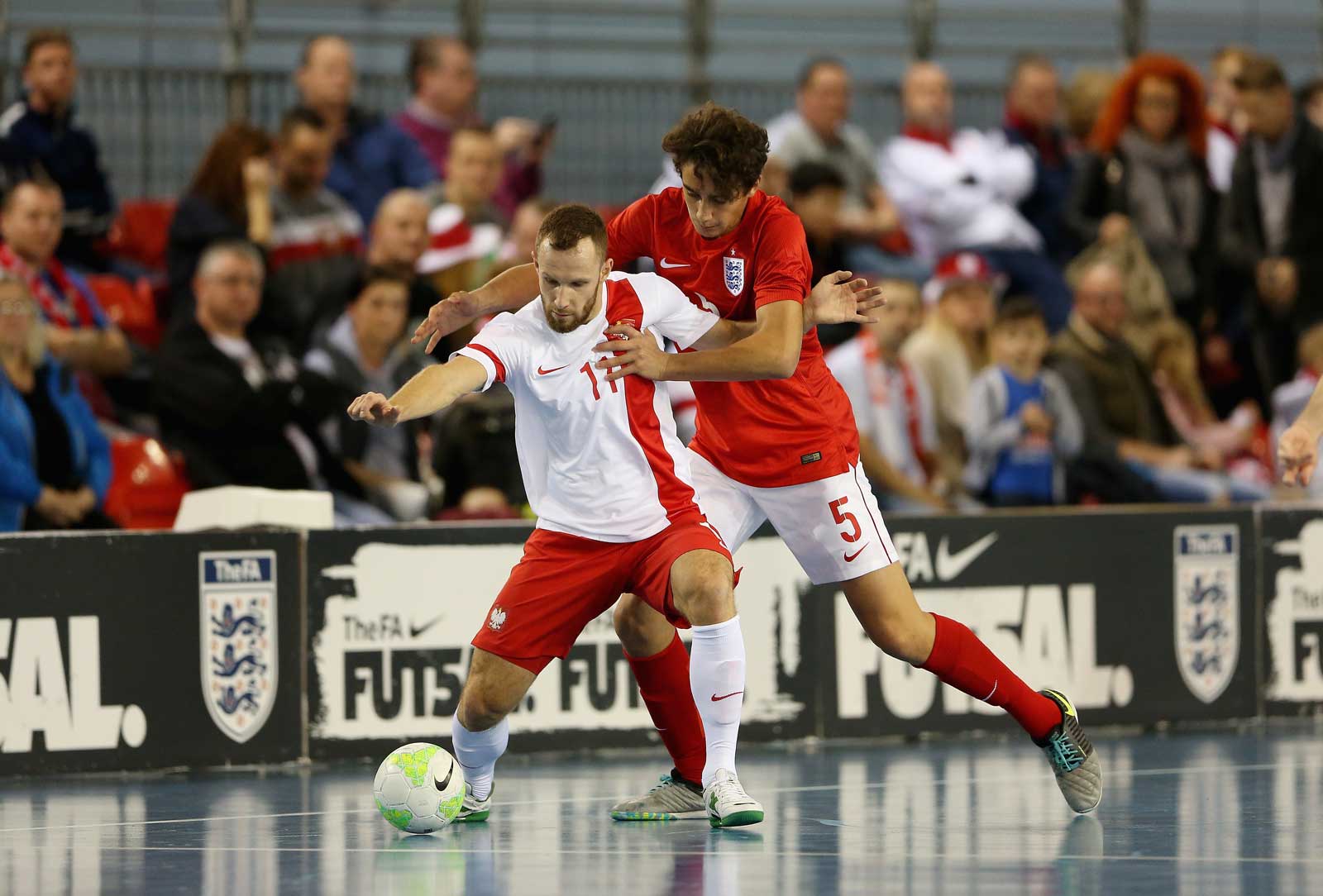 Maximilian Kilman in action for the England futsal team