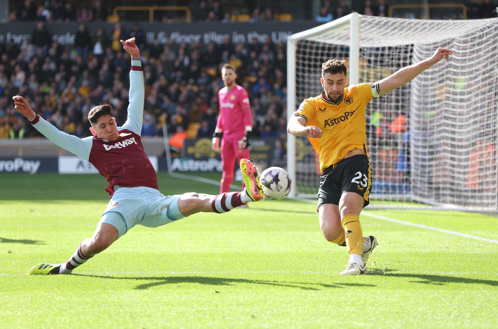 Maximilian Kilman in action against West Ham