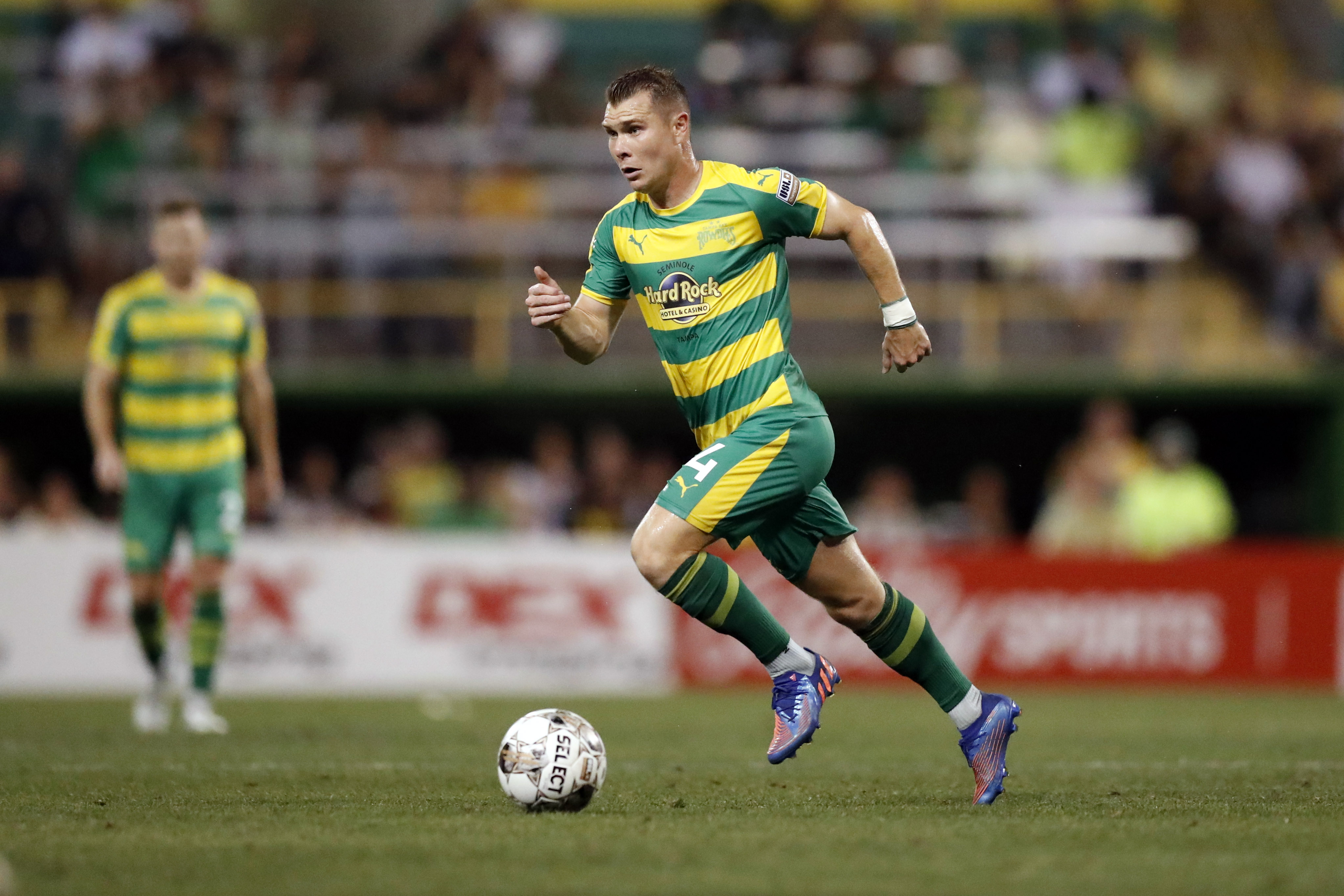 Lewis Hilton in Tampa Bay Rowdies colours