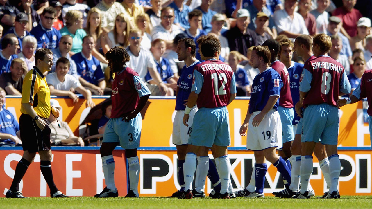 Both Rufus Brevett and Dion Dublin fell foul of referee Mike Ryan