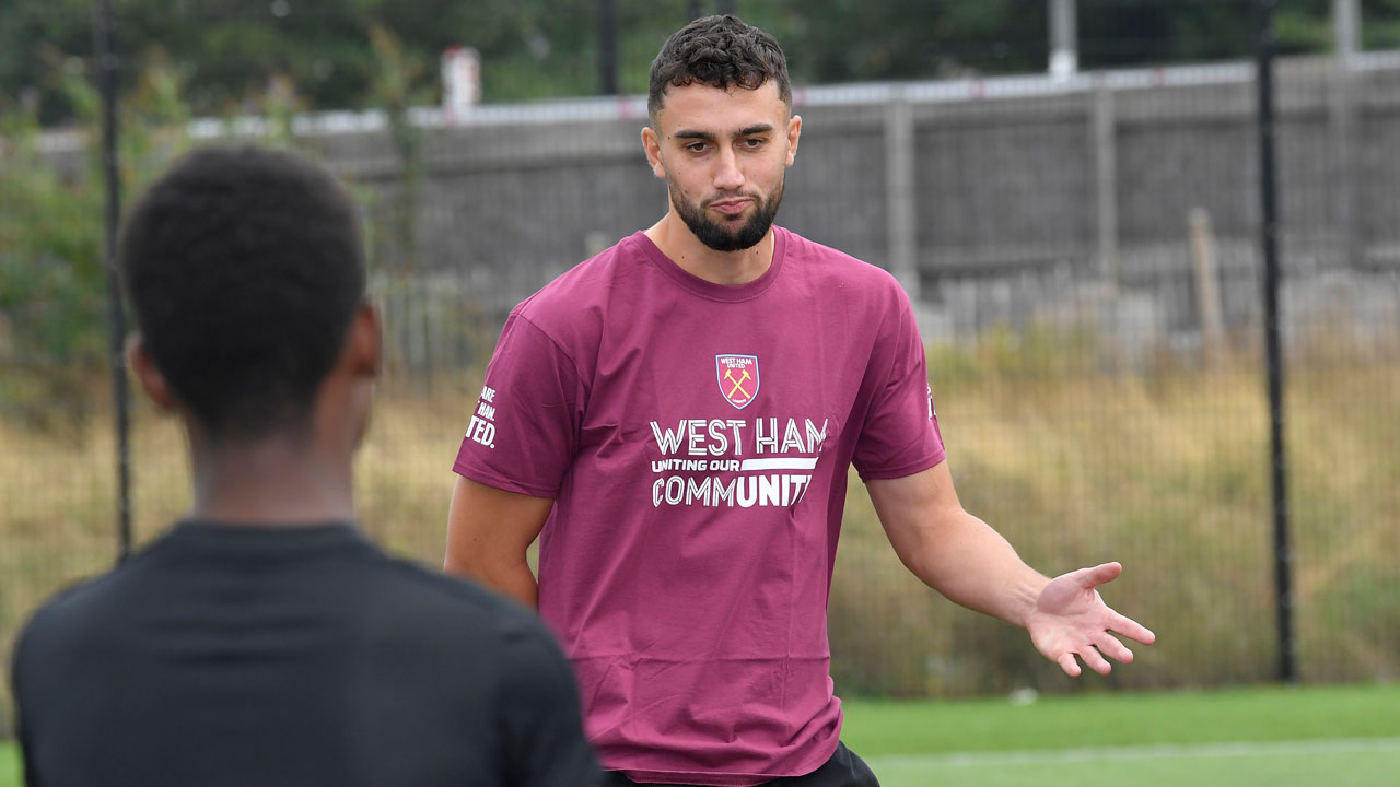 Maximilian Kilman's unique footballing journey inspired the children in attendance