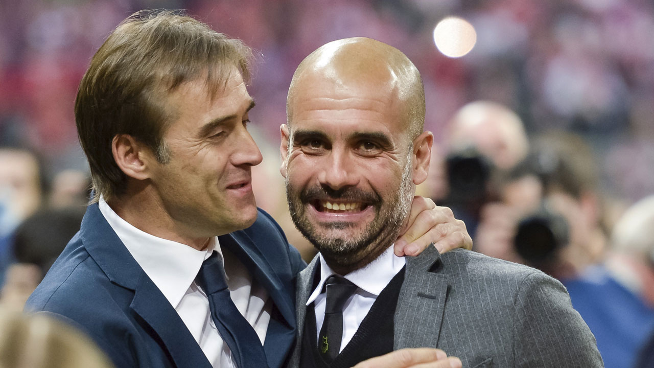 Julen and Pep Guardiola