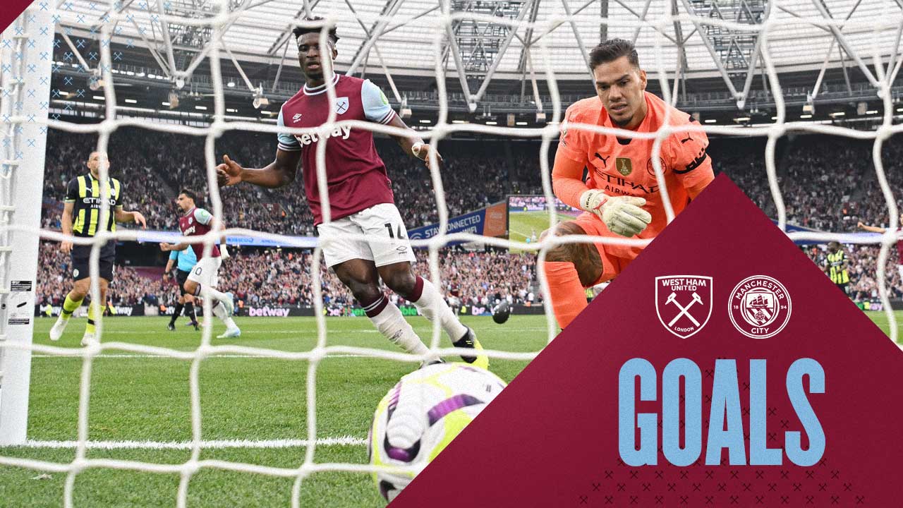 Rúben Dias scores an own goal for West Ham