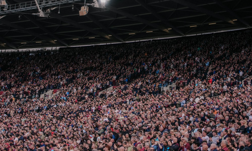 Supporters at London Stadium