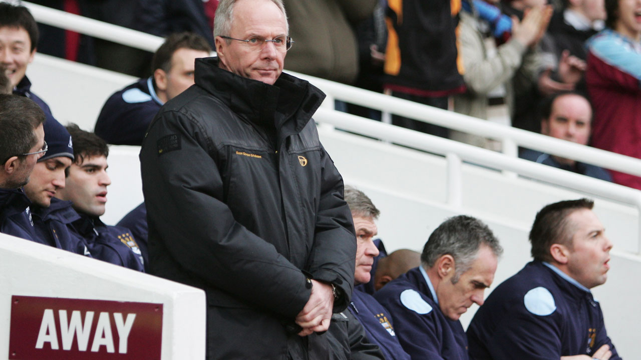 Sven-Göran Eriksson at the Boleyn Ground