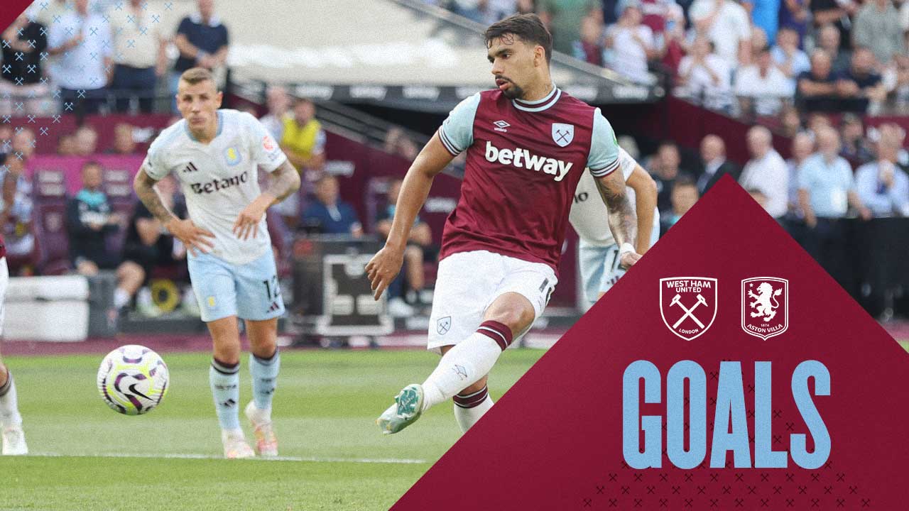 Lucas Paquetá scores against Aston Villa