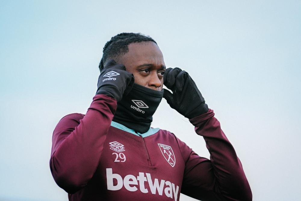 Aaron Wan-Bissaka in training