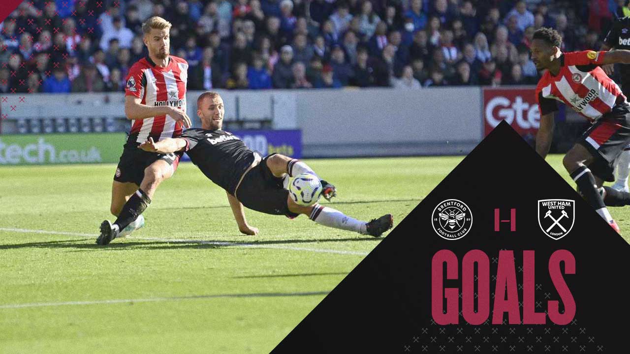 Tomáš Souček scores at Brentford