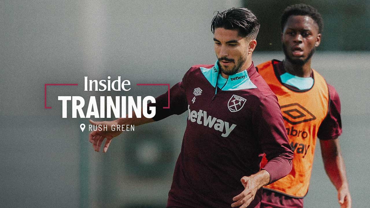 Carlos Soler trains with West Ham United