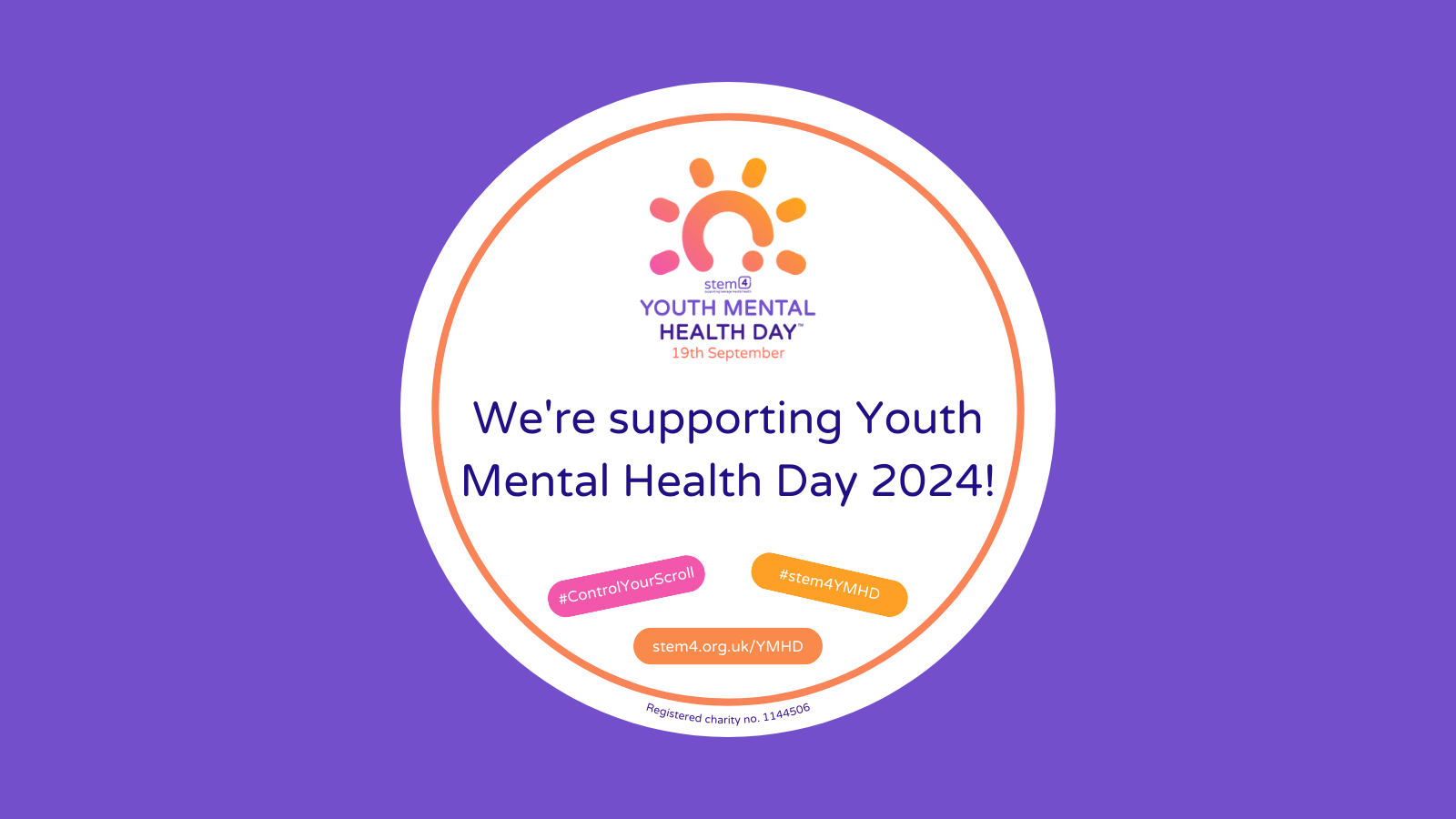 Youth Mental Health Day 2024 logo