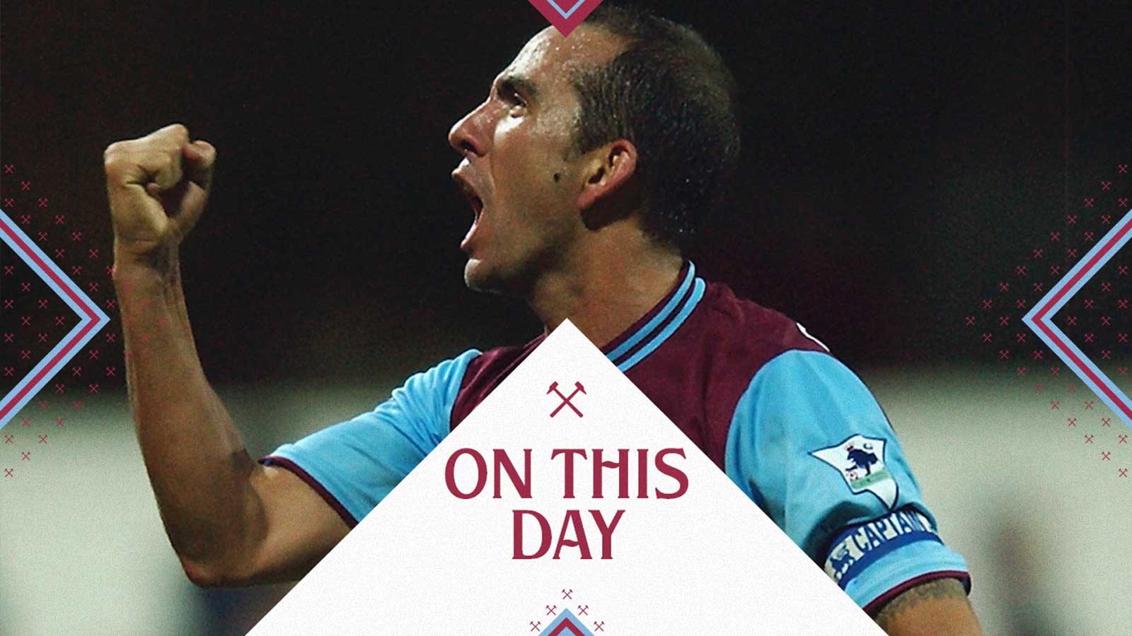 Paolo Di Canio celebrates his winning goal at Fulham in October 2002