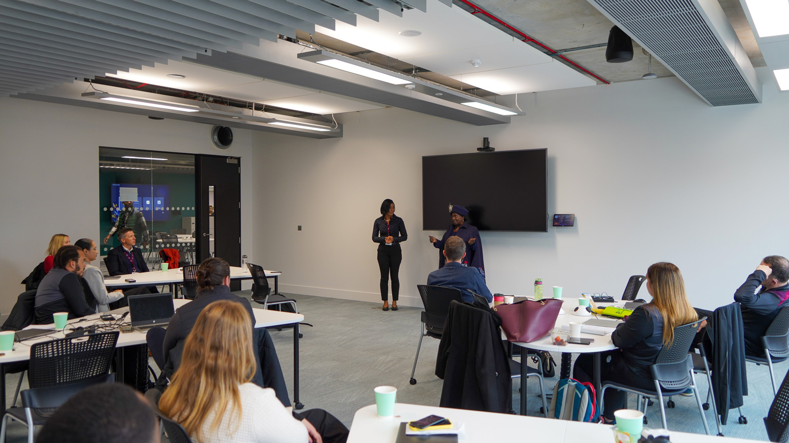 High Sheriff of Greater London, Millie Grant, talks with Foundation participants