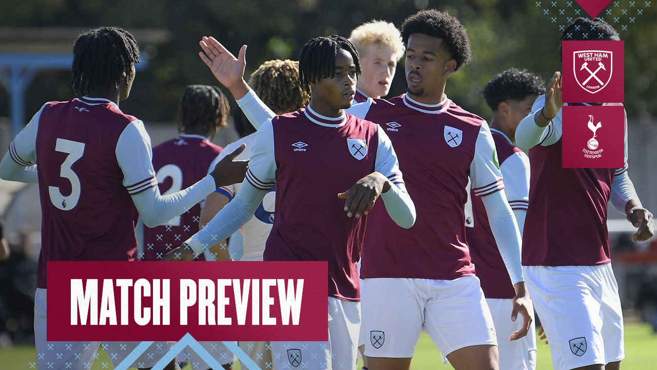 Match Preview U18s v Tottenham October 2024