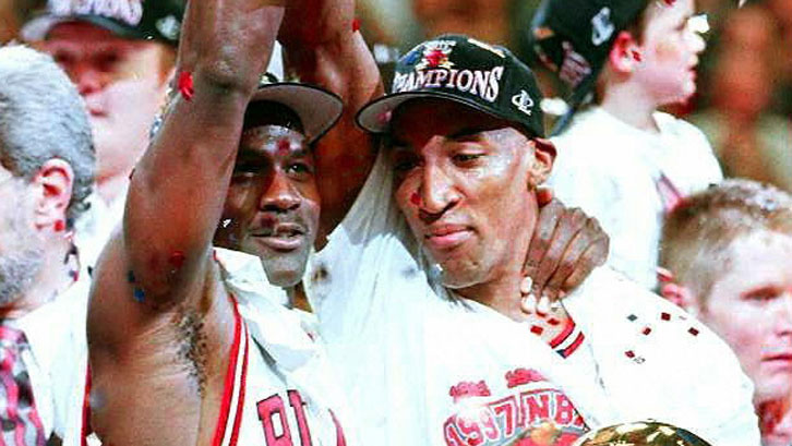 Michael Jordan and Scottie Pippen