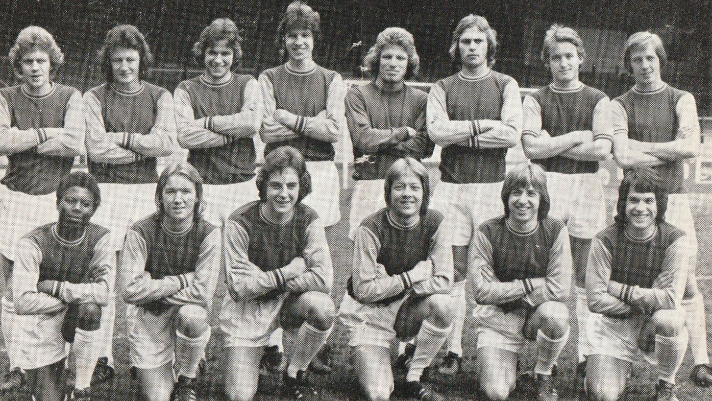 West Ham United's 1975 FA Youth Cup runners-up