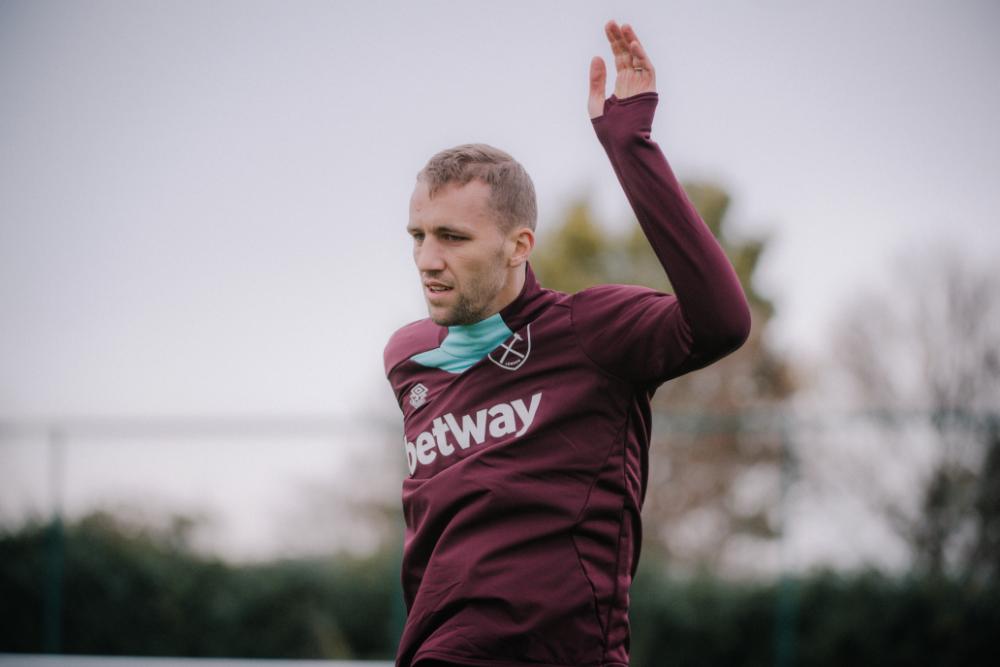 Tomáš Souček in training