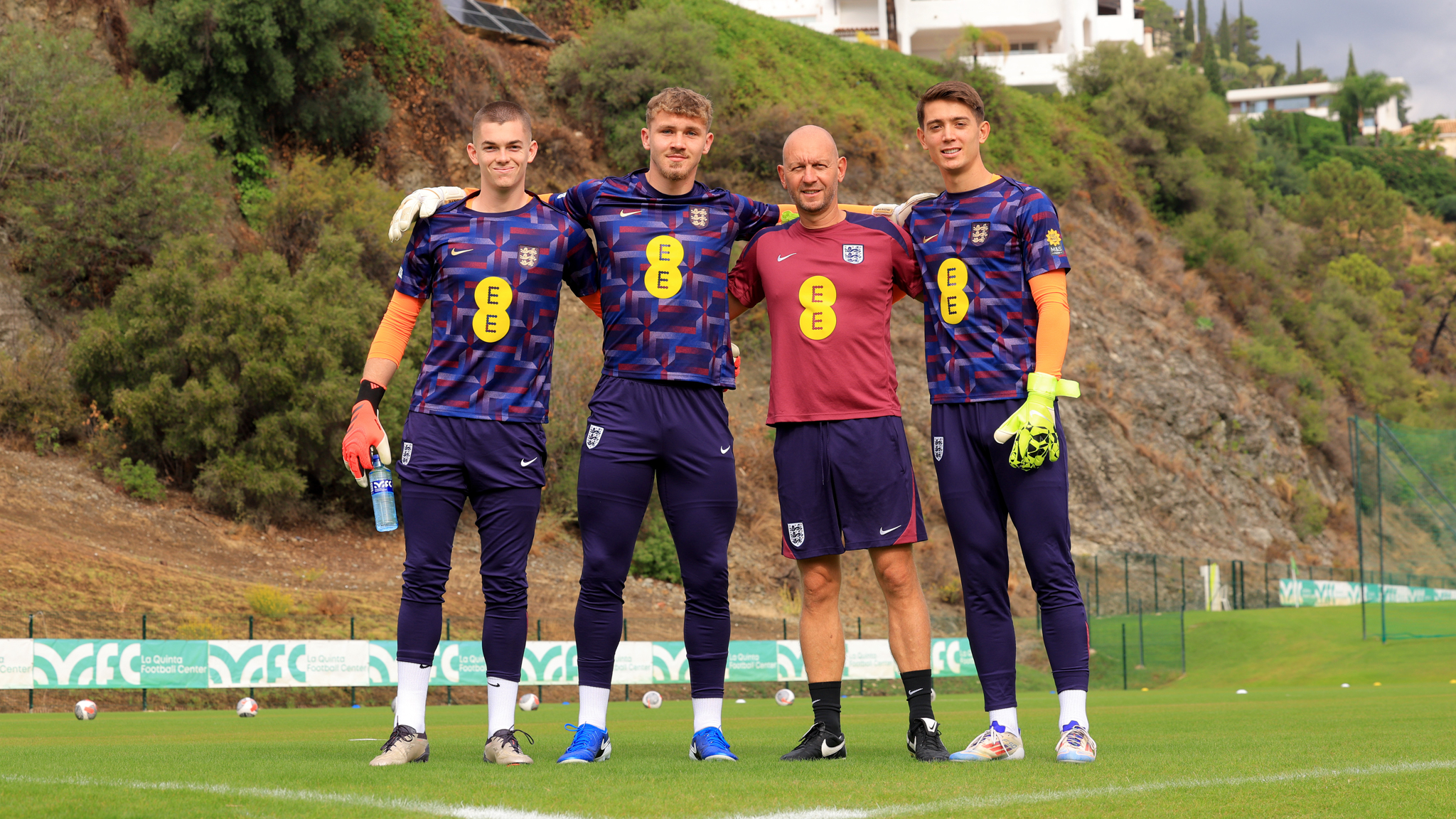 Fin Herrick and England U19s goalkeepers