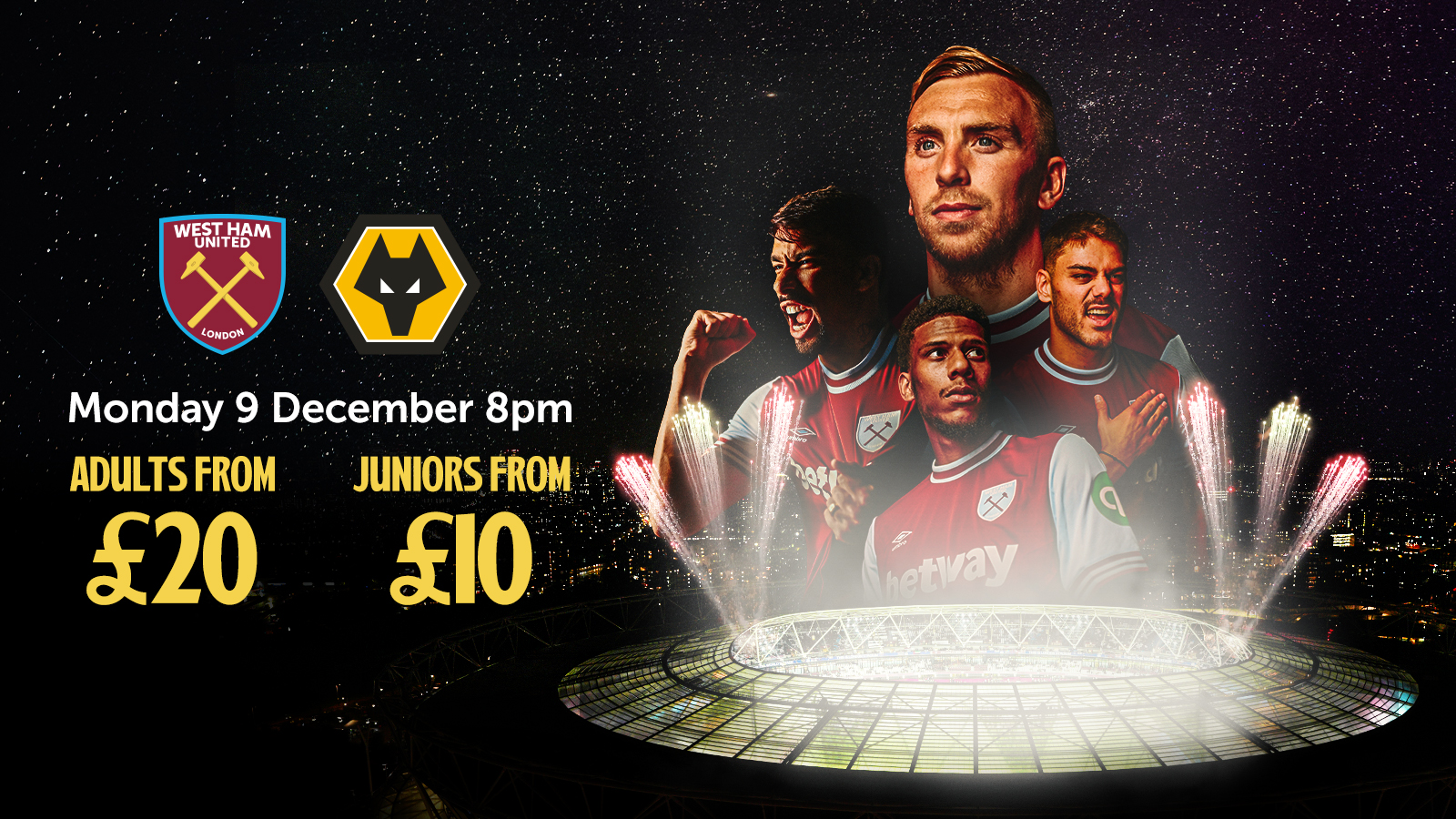 West Ham United v Wolverhampton Wanderers