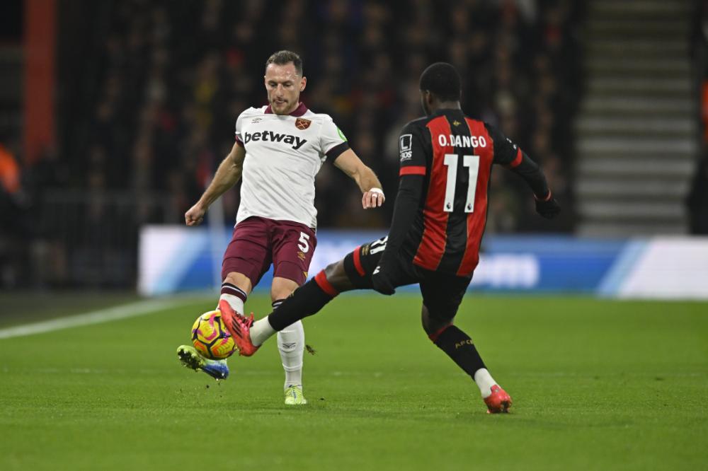 Vladimír Coufal in action at Bournemouth