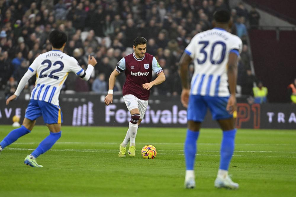 Dinos Mavropanos in action against Brighton