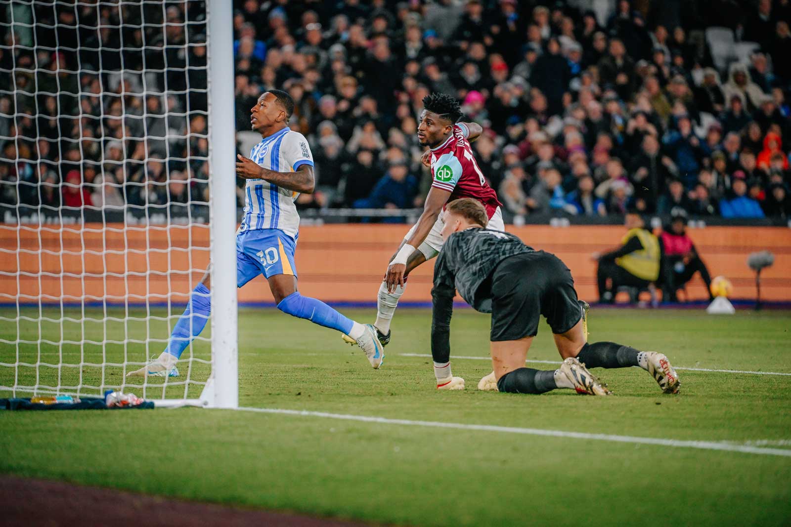 Mohammed Kudus scores against Brighton