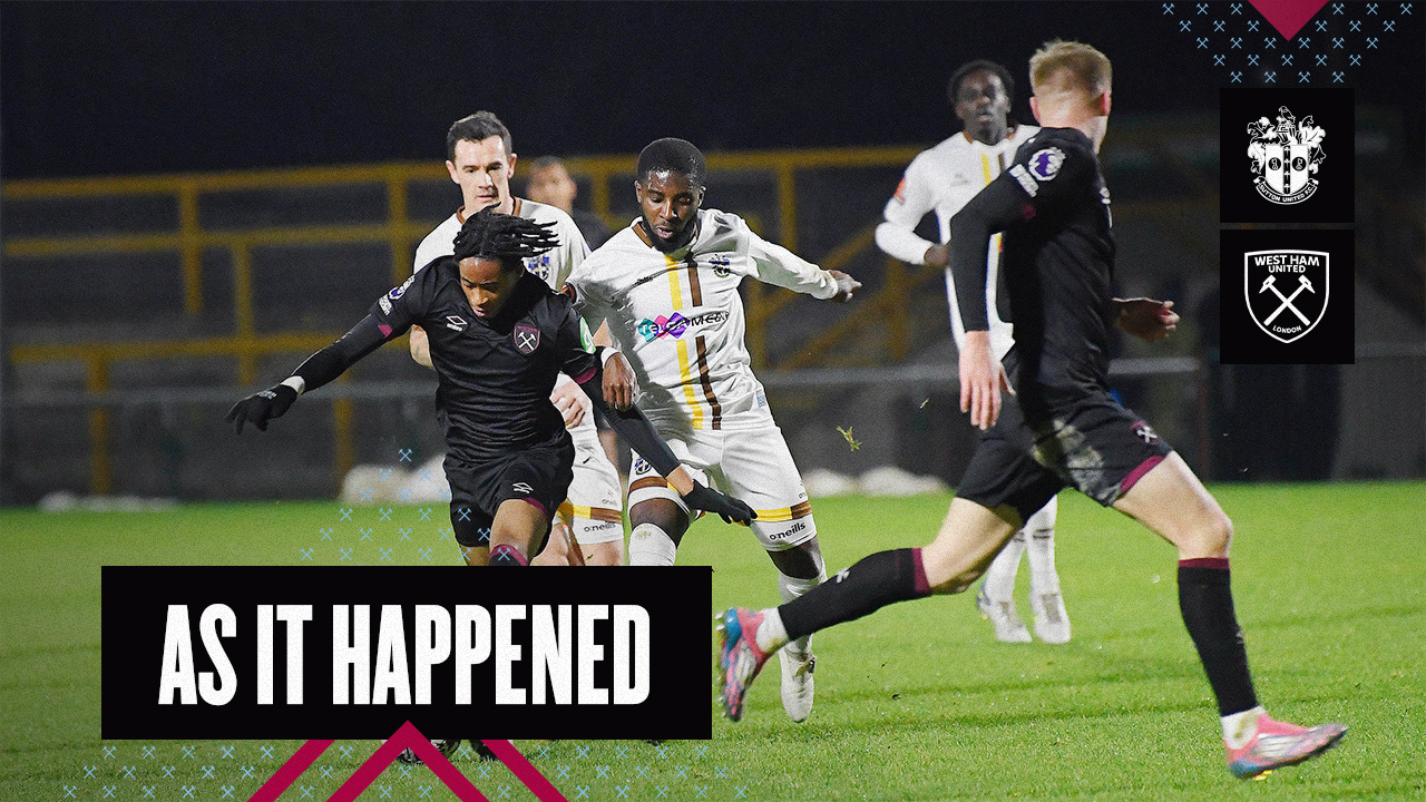 as it happened | U21s v Sutton United