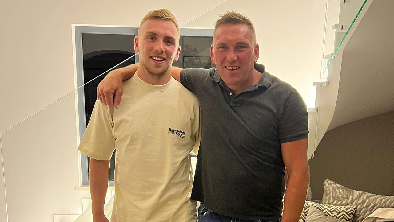 Jarrod Bowen with his Dad Sam