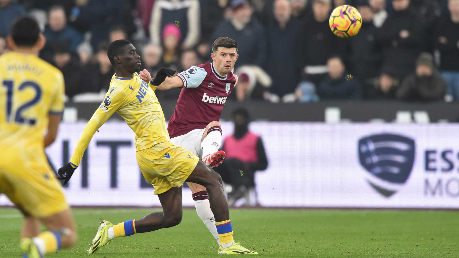 Aaron Cresswell in action against Crystal Palace