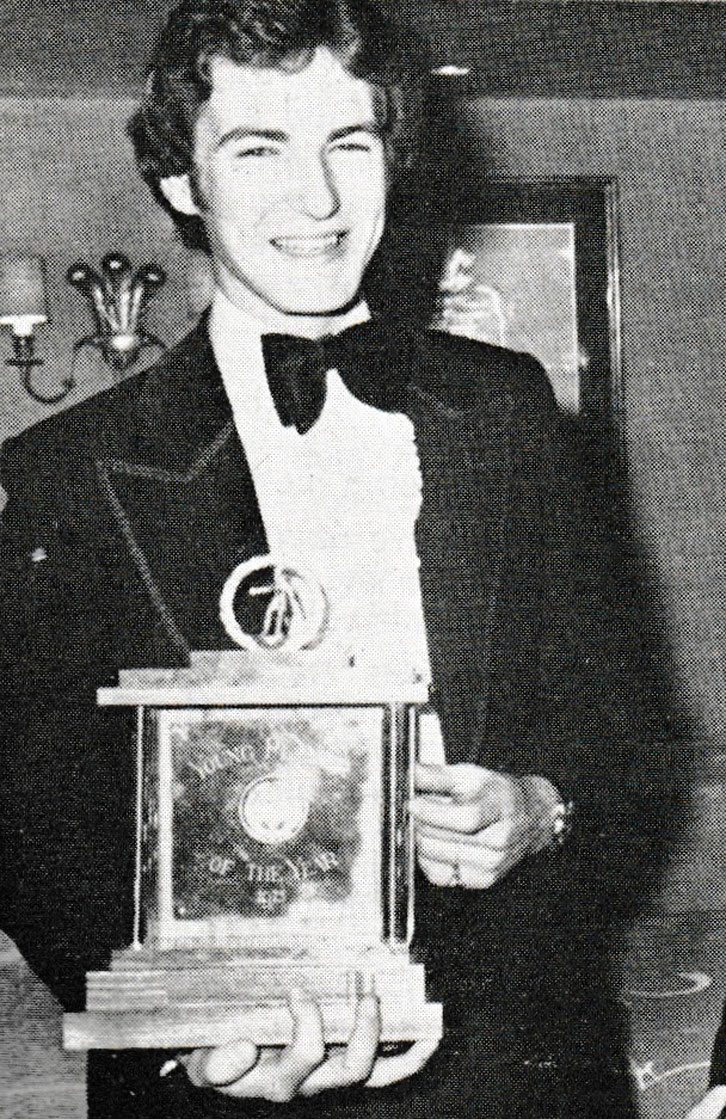 Mervyn Day with his PFA Young Player of the Year award