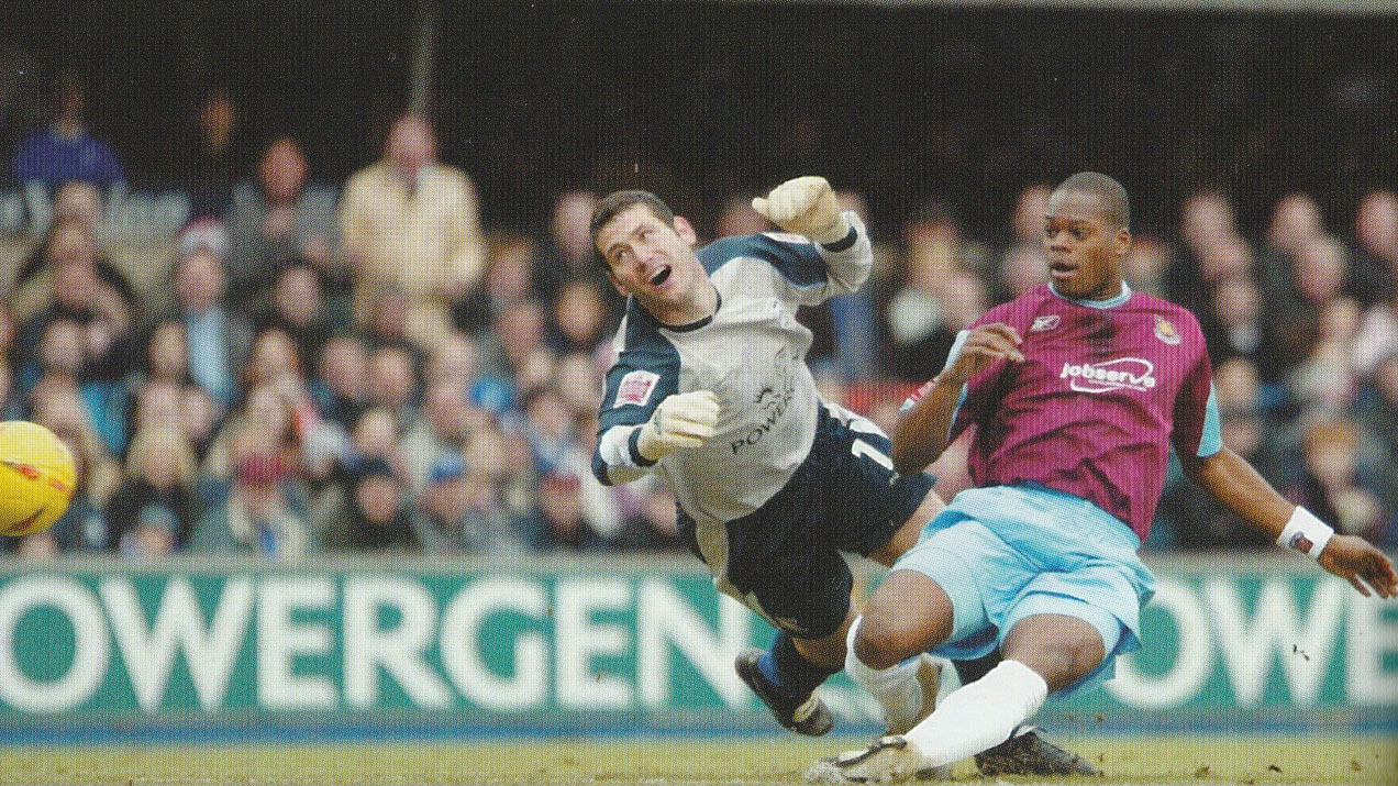 Marlon Harewood scores against Ipswich Town