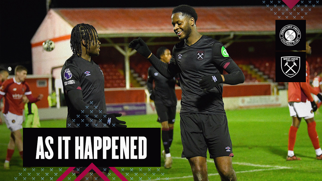 As it happened | Ebbsfleet United v U21s