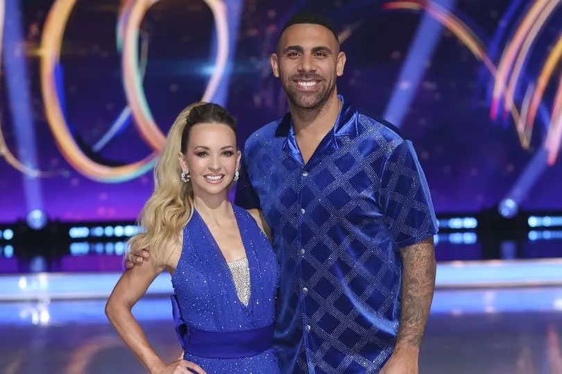 Anton Ferdinand and his dance partner Annette Dytrt