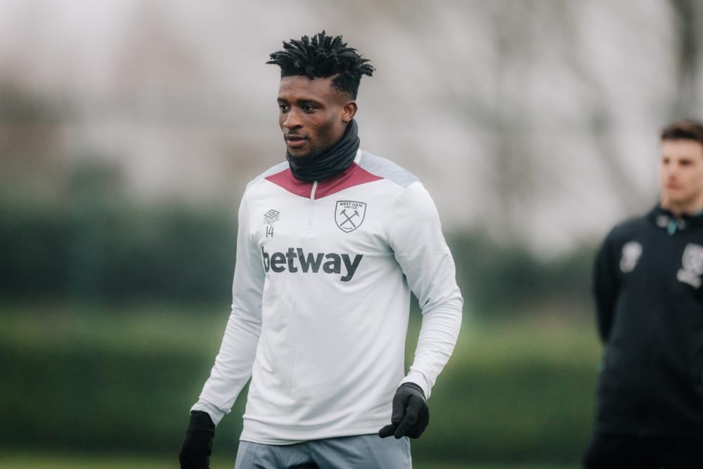 Mohammed Kudus in training