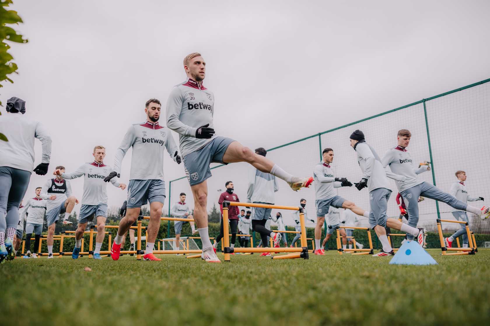 Jarrod Bowen in training at Rush Green