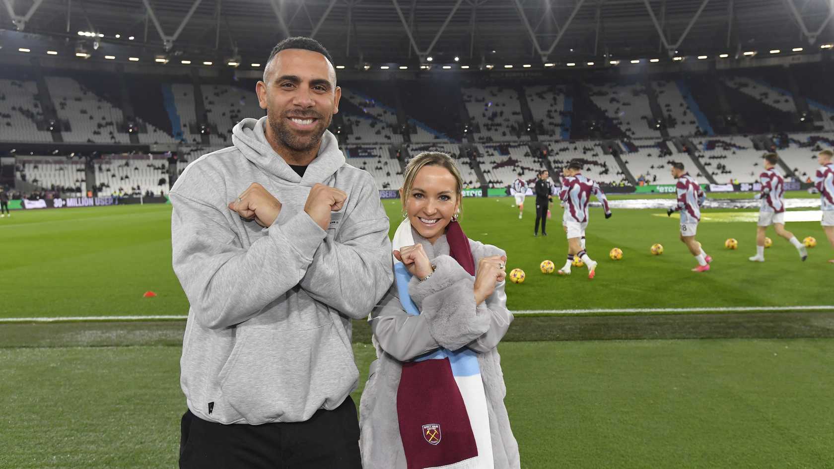 Anton Ferdinand and his dance partner Annette Dytrt