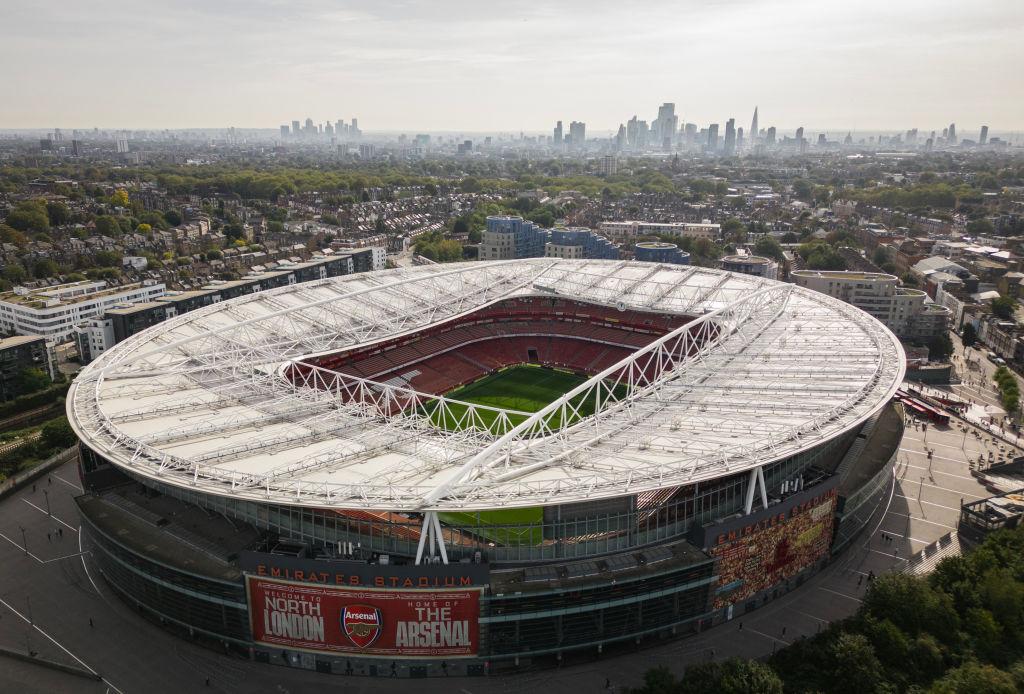 Emirates Stadium aerial view