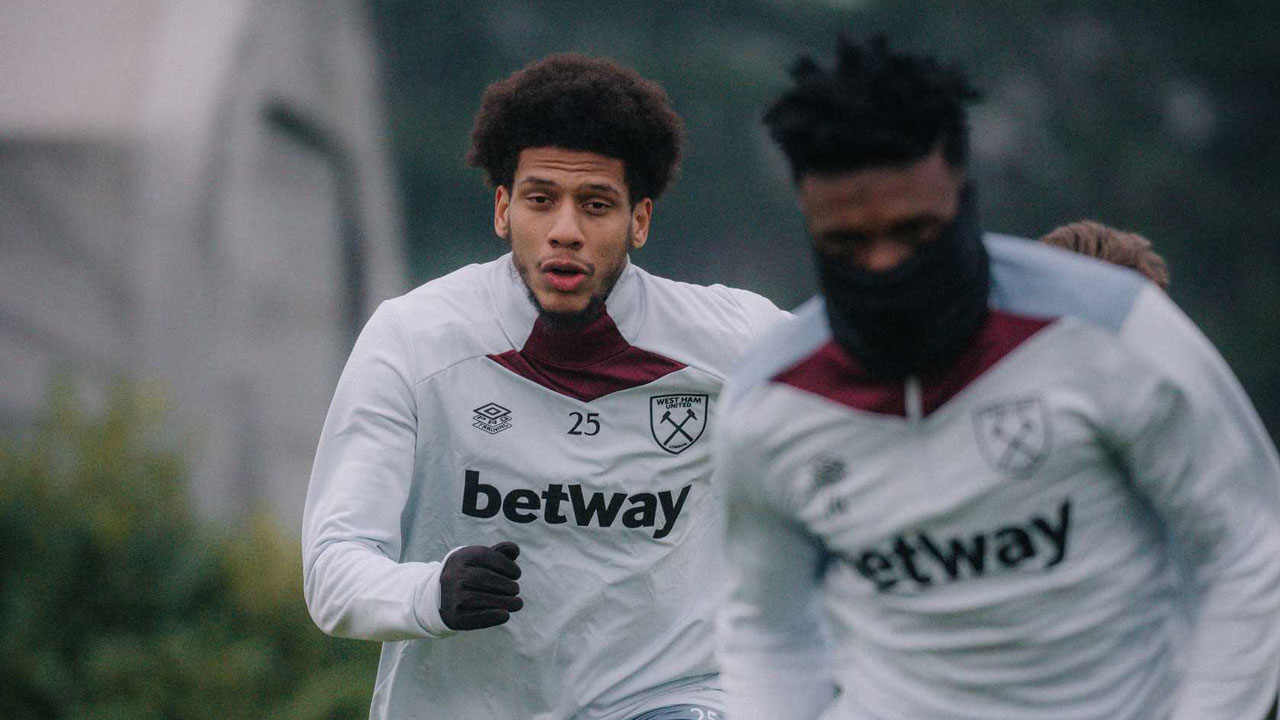 Jean-Clair Todibo in training at Rush Green