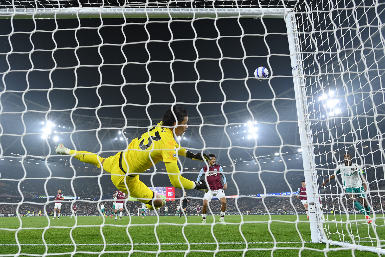 Alphonse Areola made a spectacular save in the second half to prevent Maximilian KIlman's sliced clearance from finding the net