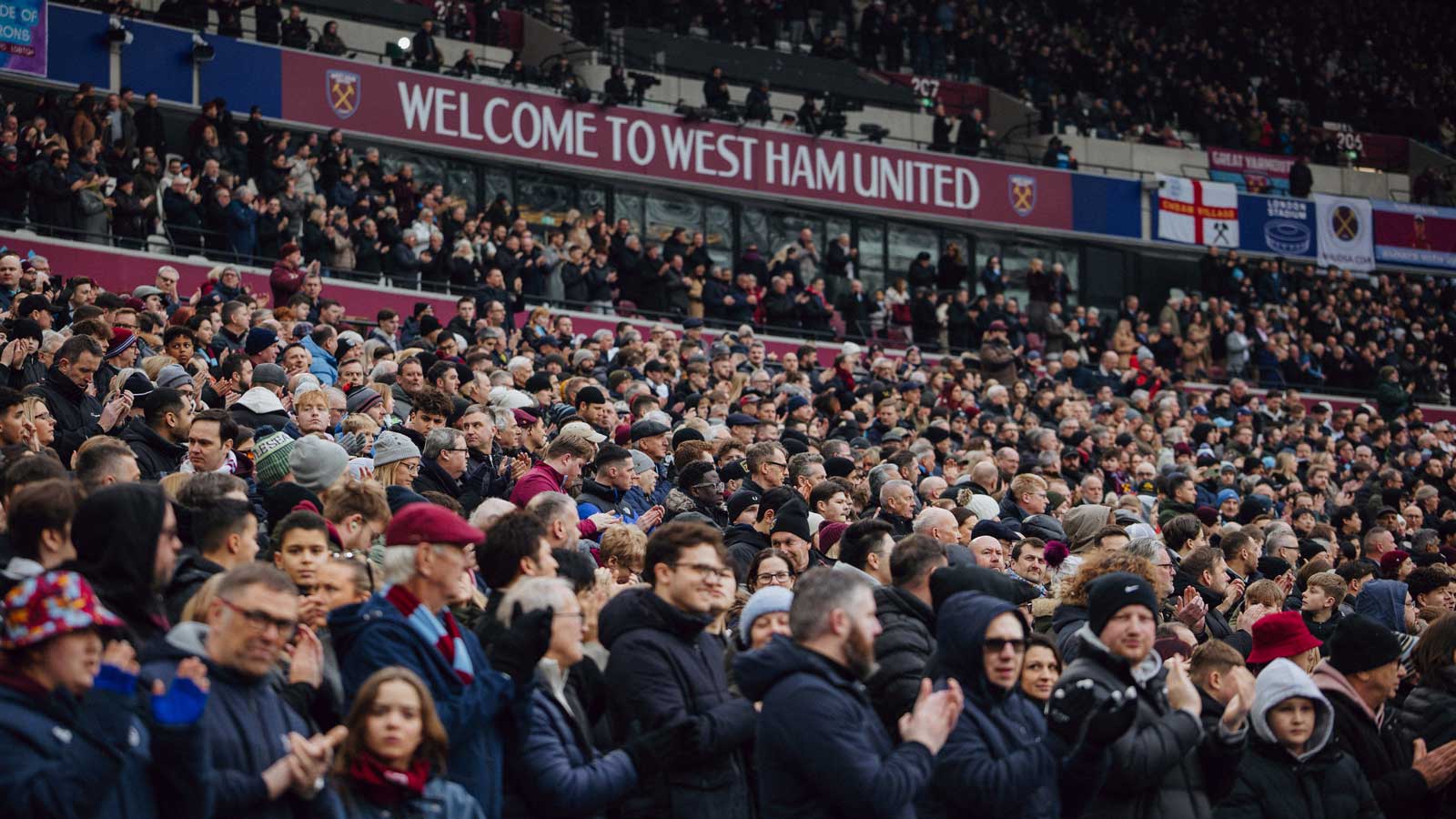 Fans at London Stadium