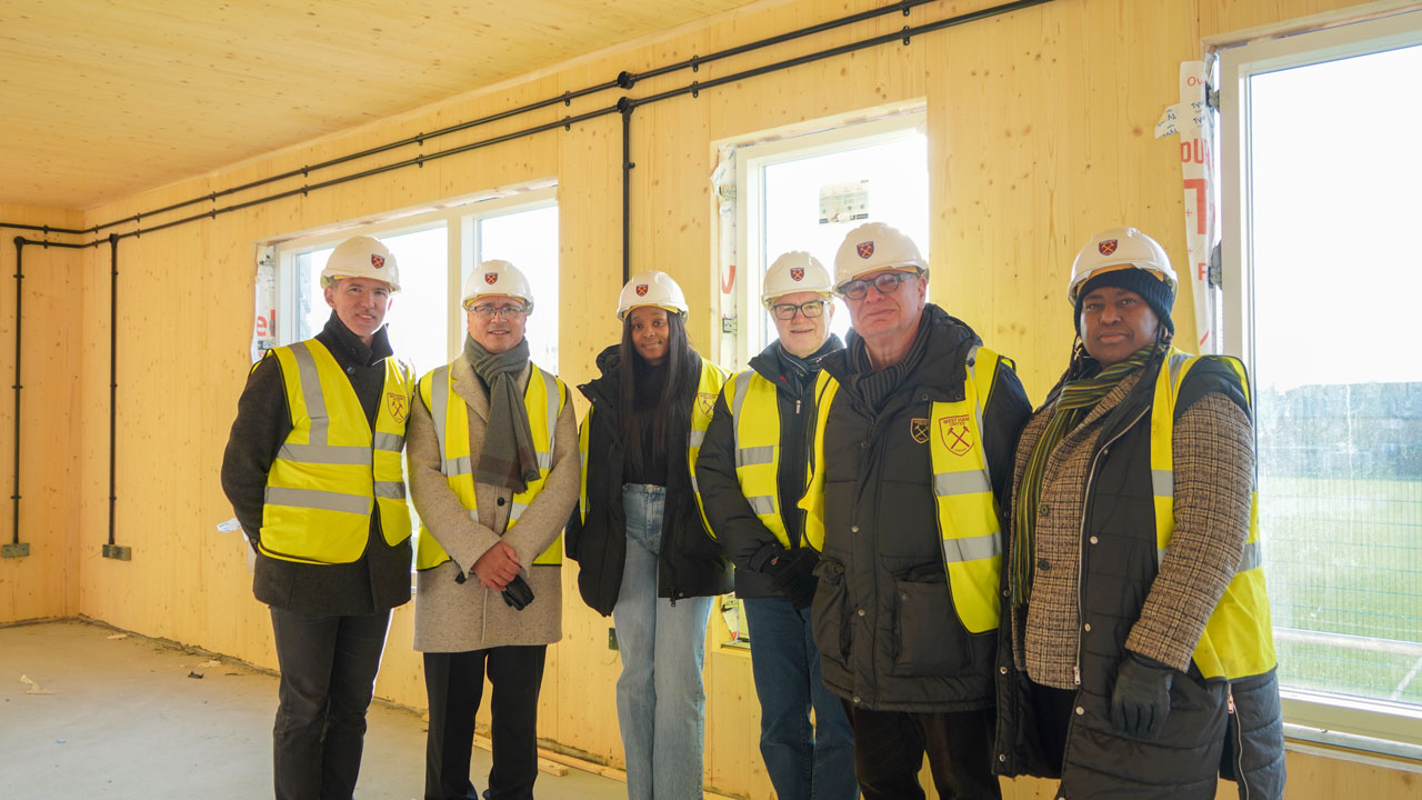 Foundation trustees were shown around the new Beckton HQ