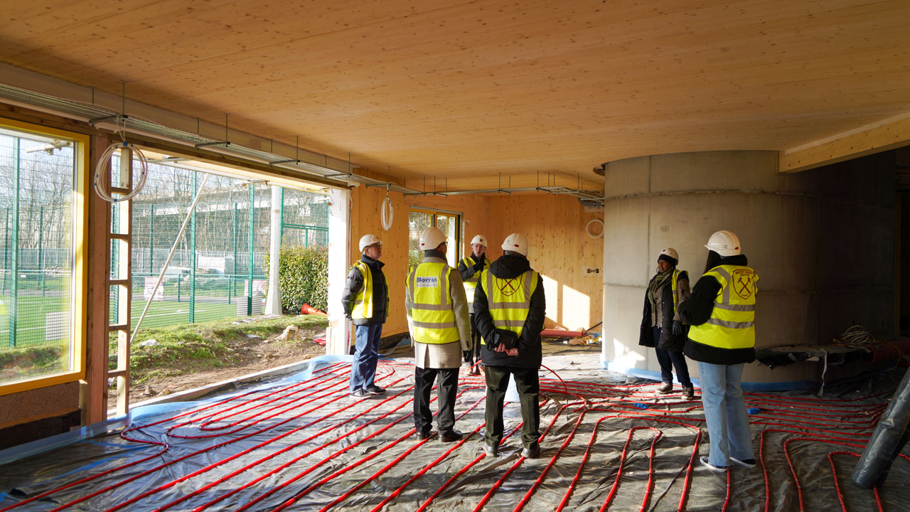 Foundation trustees were shown around the new Beckton HQ