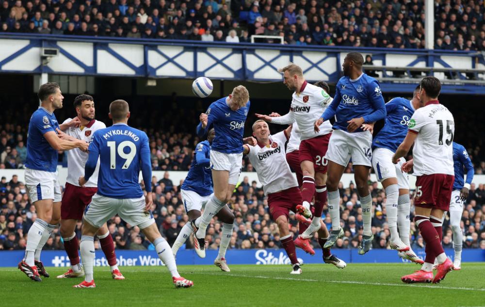 Action from West Ham United's game at Everton