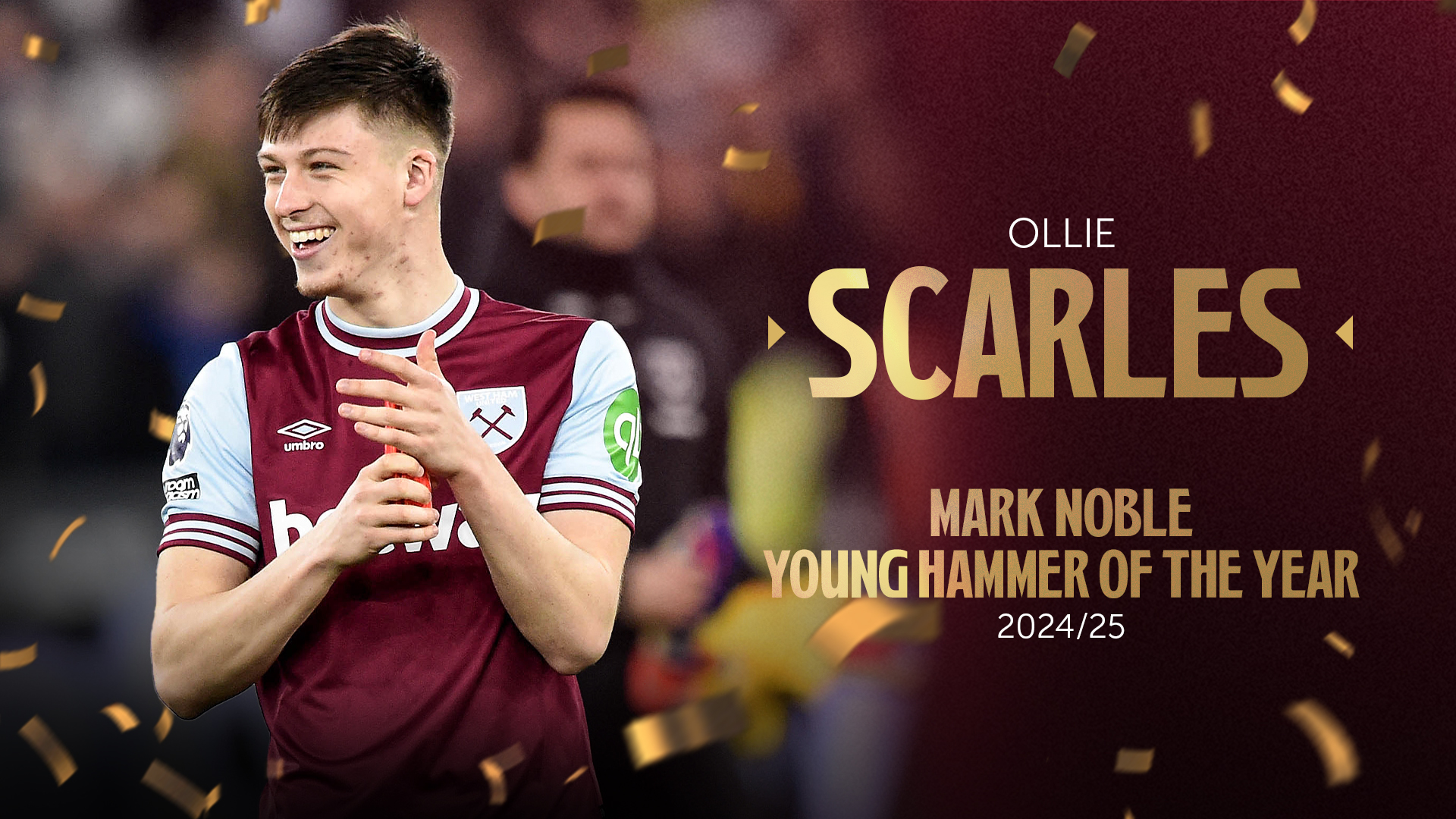 Young Hammer of the Year Ollie Scarles 2024/25