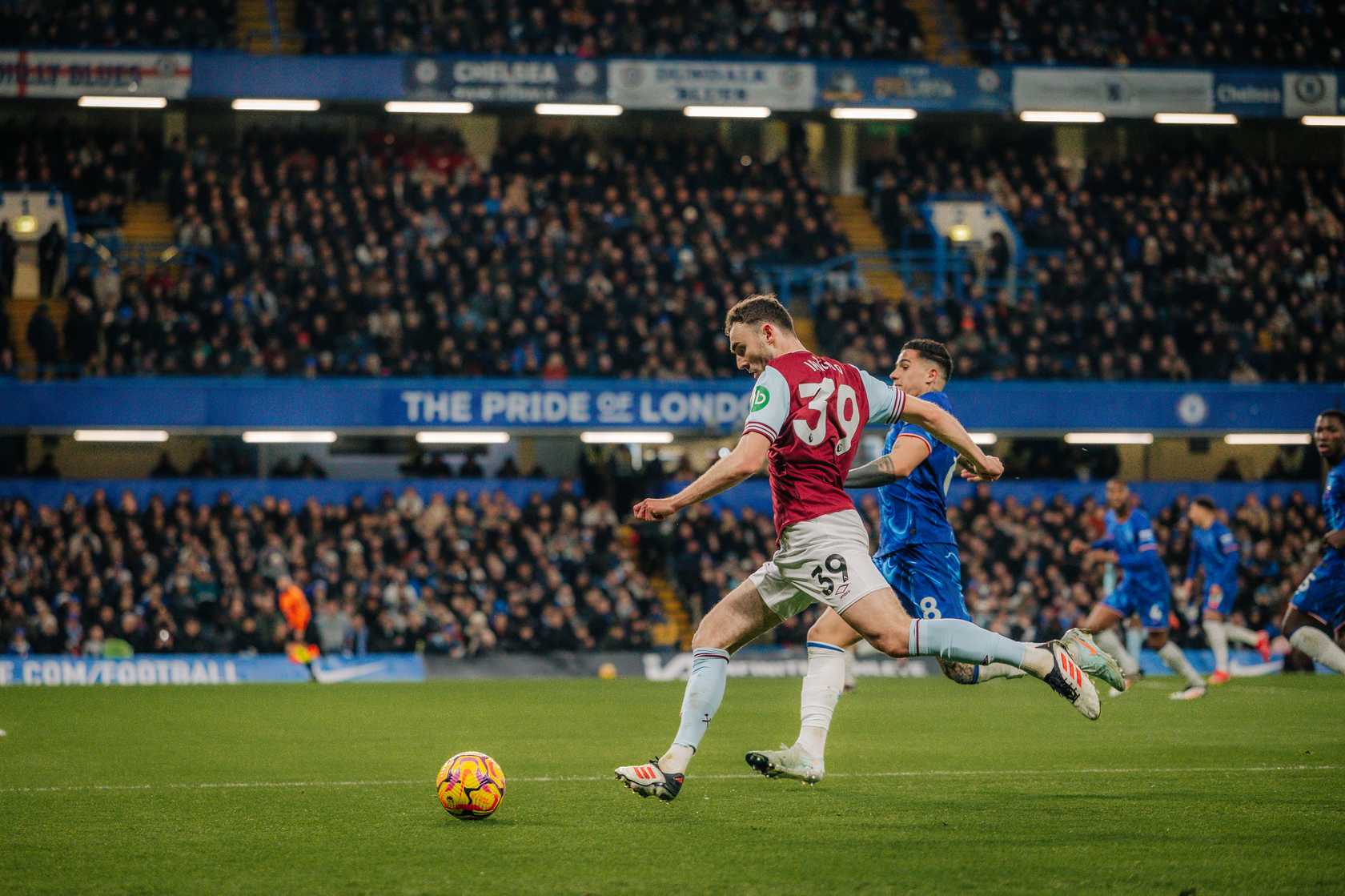 Andy was serenaded for his performance at Stamford Bridge