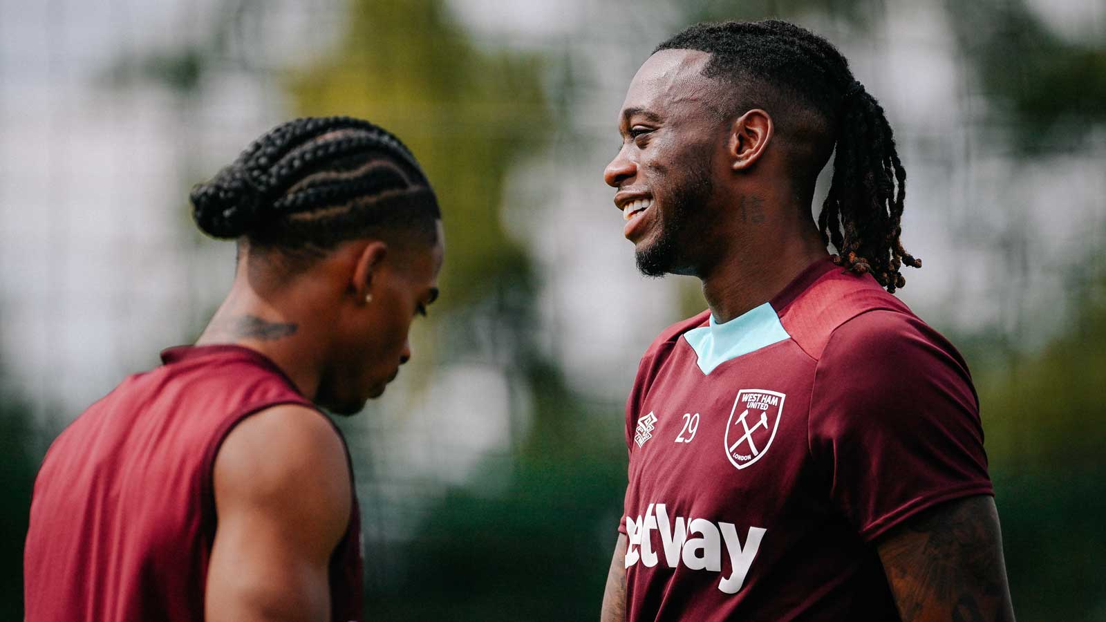 Crysencio Summerville with Aaron Wan-Bissaka