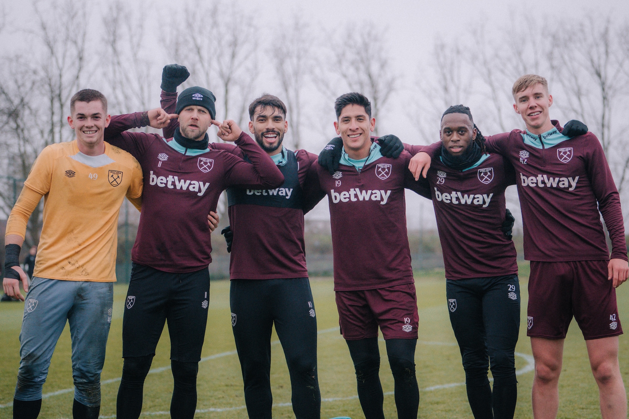 Fin Herrick during first team training