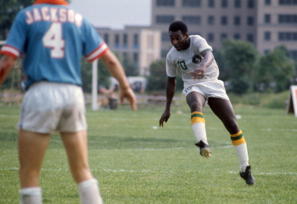 Pelé made his NASL debut at Downing Stadium in 1975