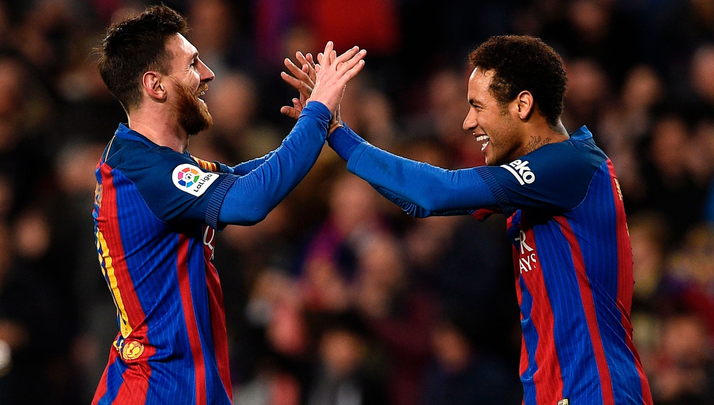Lionel Messi and Neymar