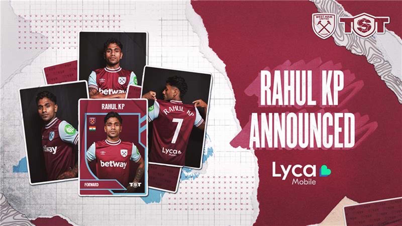 Rahul KP announced